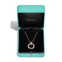 Tiffany & Co. Tiffany T T1 Circle Pendant in Yellow Gold, Small | ^ Necklaces & Pendants|Gifts for Her