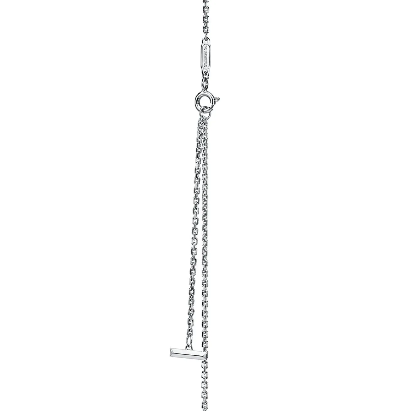 Tiffany & Co. Tiffany T T1 Circle Pendant in White Gold with Pavé Diamonds | ^ Necklaces & Pendants|Gifts for Her