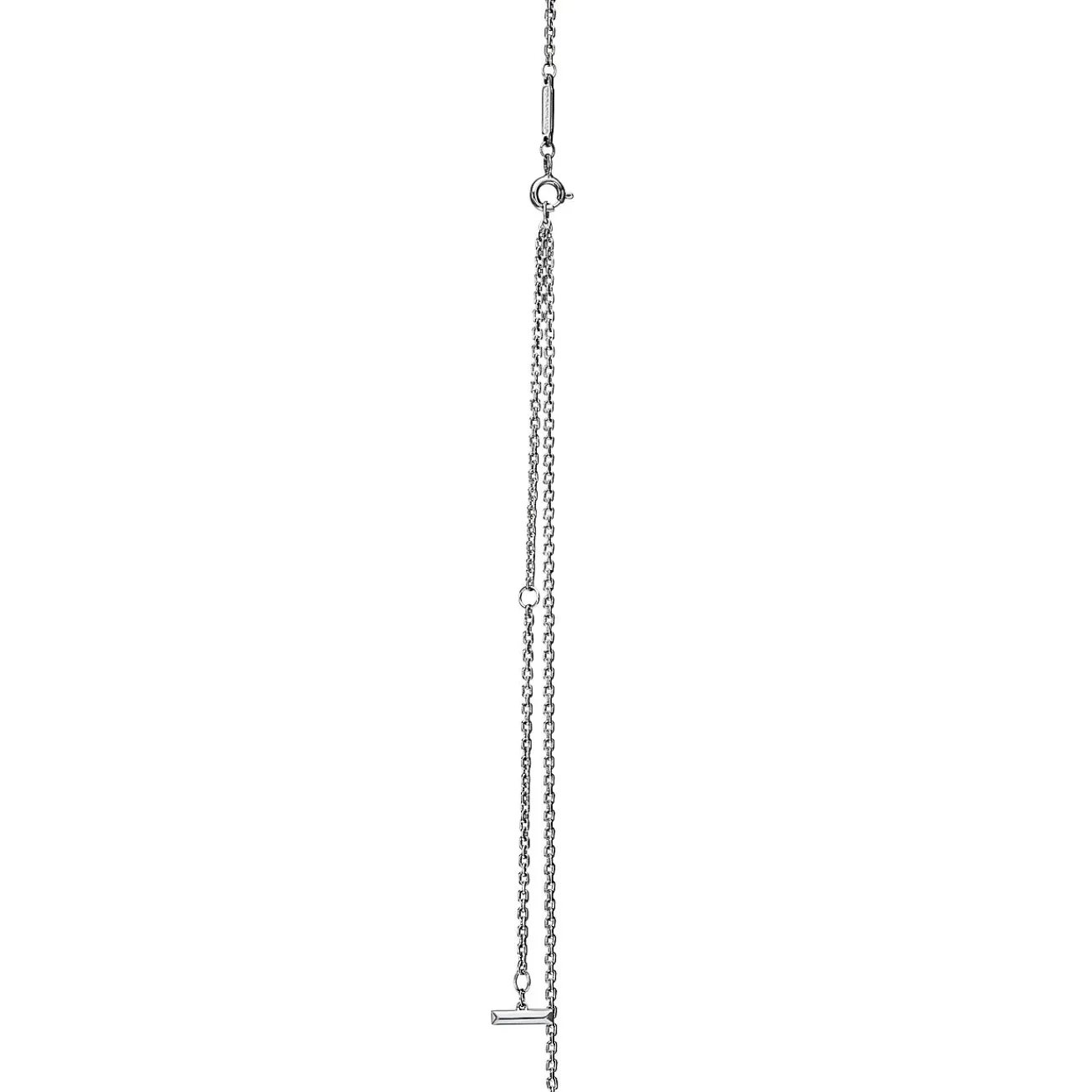 Tiffany & Co. Tiffany T T1 Circle Pendant in 18k White Gold with Diamonds, Large | ^ Necklaces & Pendants|Men's Jewelry
