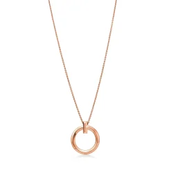Tiffany & Co. Tiffany T T1 Circle Pendant in Rose Gold, Large | ^ Necklaces & Pendants|Men's Jewelry