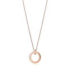 Tiffany & Co. Tiffany T T1 Circle Pendant in Rose Gold, Large | ^ Necklaces & Pendants|Men's Jewelry