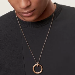 Tiffany & Co. Tiffany T T1 Circle Pendant in Rose Gold, Large | ^ Necklaces & Pendants|Men's Jewelry