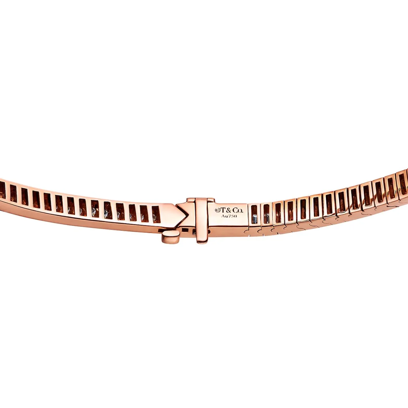 Tiffany & Co. Tiffany T T1 diamond necklace in 18k rose gold. | ^ Necklaces & Pendants|Rose Gold Jewelry