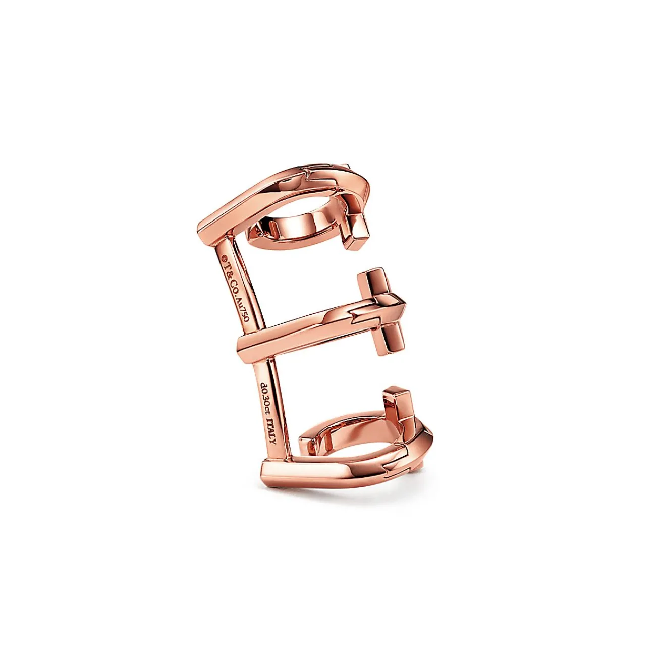 Tiffany & Co. Tiffany T T1 Ear Cuff in Rose Gold with Diamonds | ^ Earrings|Rose Gold Jewelry