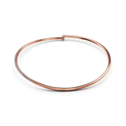 Tiffany & Co. Tiffany T T1 Half Diamond Necklace in Rose Gold | ^ Necklaces & Pendants|Rose Gold Jewelry