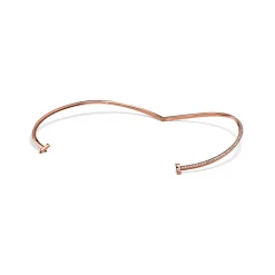 Tiffany & Co. Tiffany T T1 Half Diamond Necklace in Rose Gold | ^ Necklaces & Pendants|Rose Gold Jewelry