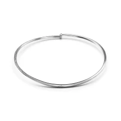 Tiffany & Co. Tiffany T T1 Half Diamond Necklace in White Gold | ^ Necklaces & Pendants|Diamond Jewelry