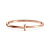 Tiffany & Co. Tiffany T T1 Hinged Bangle in Rose Gold, Narrow | ^ Bracelets|Men's Jewelry