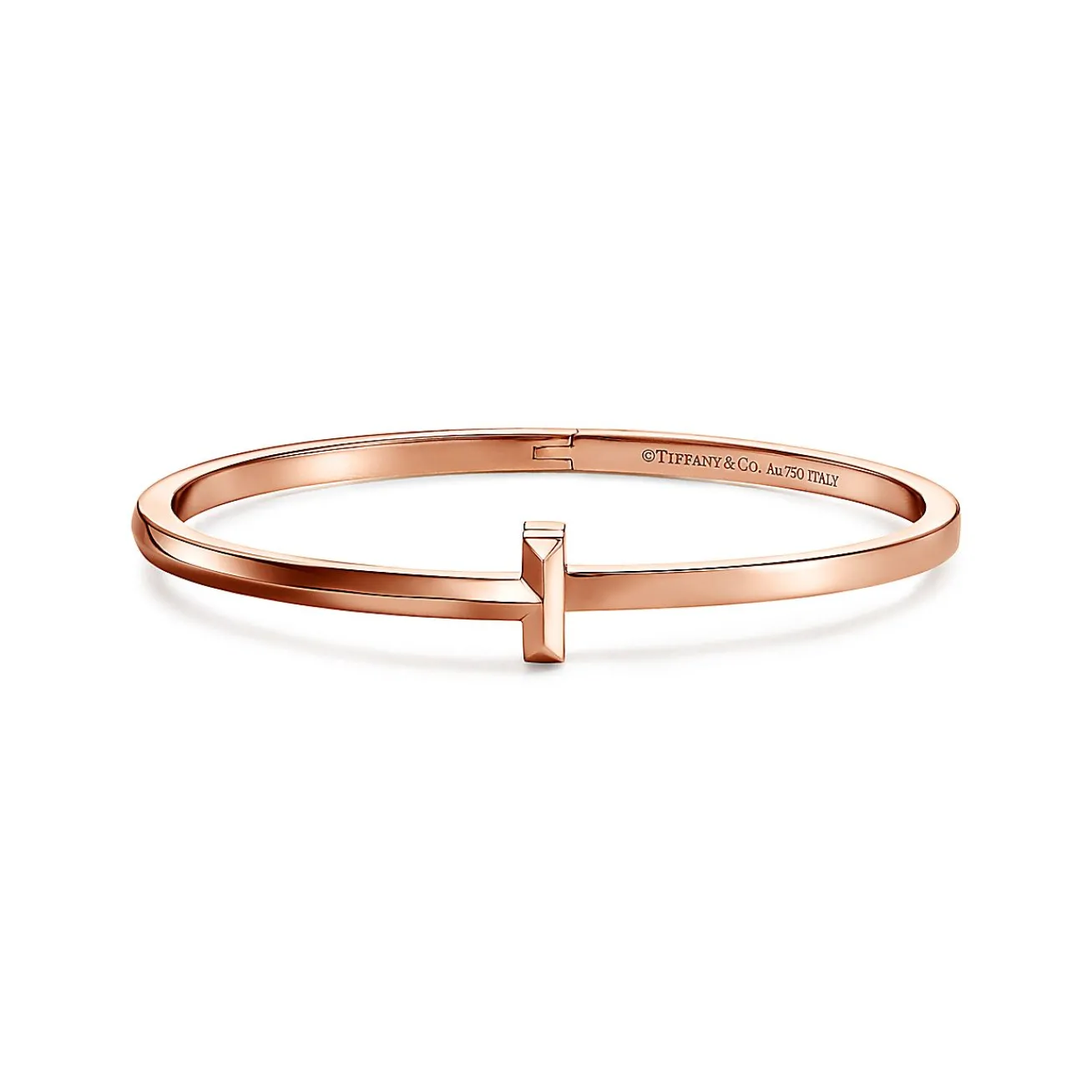 Tiffany & Co. Tiffany T T1 Hinged Bangle in Rose Gold, Narrow | ^ Bracelets|Men's Jewelry