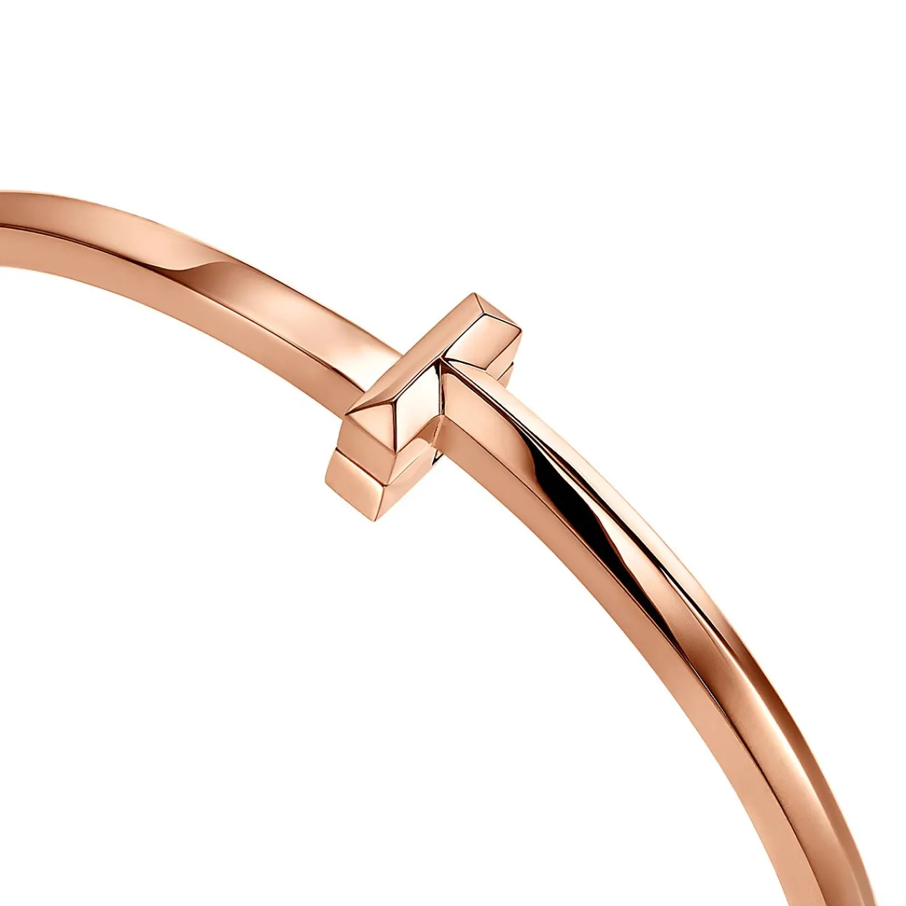 Tiffany & Co. Tiffany T T1 Hinged Bangle in Rose Gold, Narrow | ^ Bracelets|Men's Jewelry