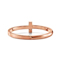 Tiffany & Co. Tiffany T T1 Hinged Bangle in Rose Gold, Wide | ^ Bracelets|Men's Jewelry