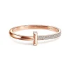 Tiffany & Co. Tiffany T T1 Hinged Bangle in Rose Gold, Wide | ^ Bracelets|Men's Jewelry