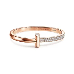 Tiffany & Co. Tiffany T T1 Hinged Bangle in Rose Gold, Wide | ^ Bracelets|Men's Jewelry