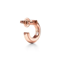 Tiffany & Co. Tiffany T T1 Hoop Earrings in Rose Gold | ^ Earrings|Hoop Earrings
