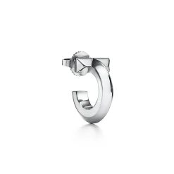 Tiffany & Co. Tiffany T T1 Hoop Earrings in White Gold | ^ Earrings|Hoop Earrings