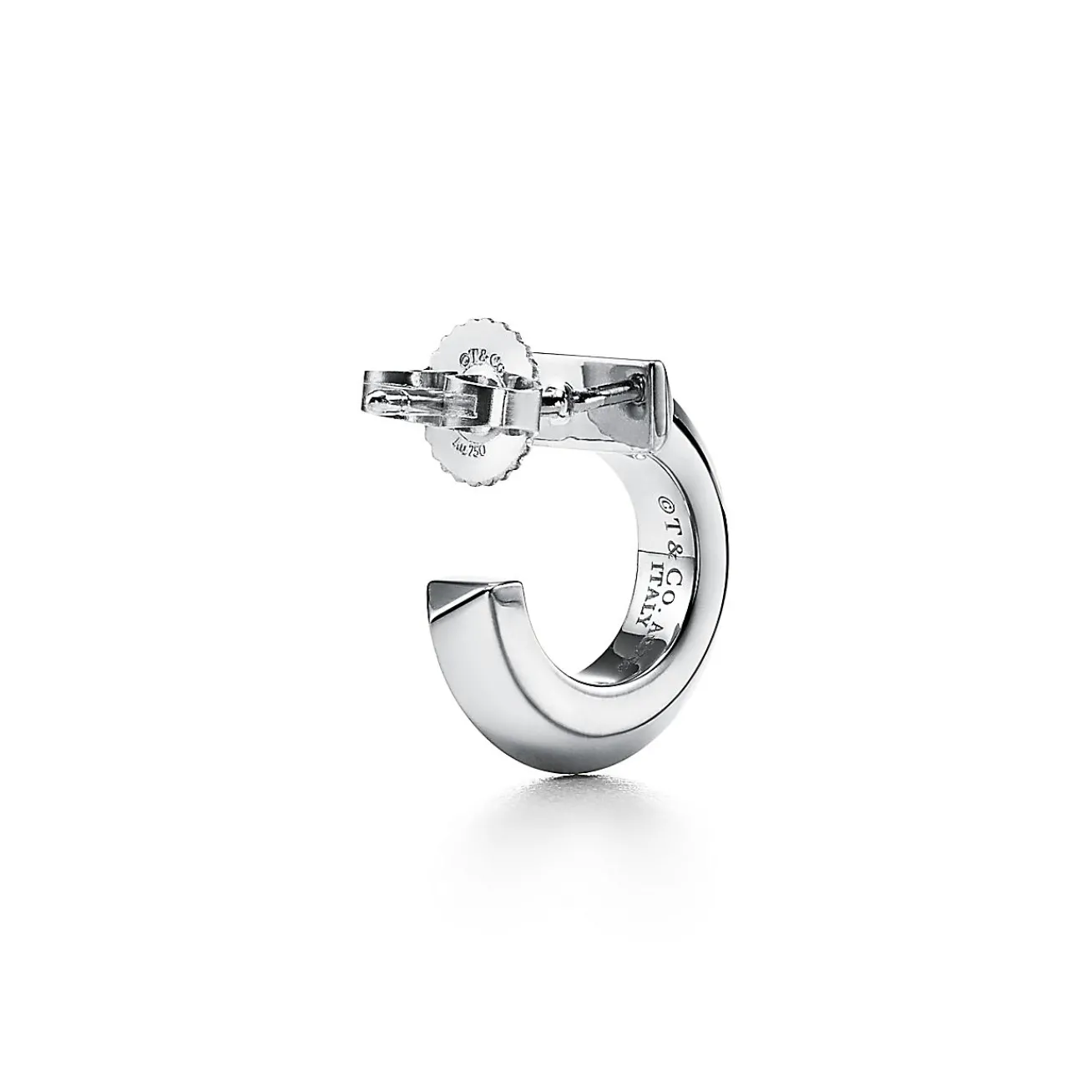 Tiffany & Co. Tiffany T T1 Hoop Earrings in White Gold | ^ Earrings|Hoop Earrings