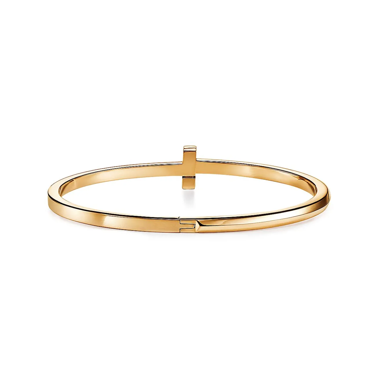 Tiffany & Co. Tiffany T T1 narrow hinged bangle in 18k gold, medium. | ^ Bracelets|Men's Jewelry