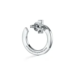 Tiffany & Co. Tiffany T T1 Open Hoop Earrings in White Gold with Diamonds | ^ Earrings|Gifts for Her