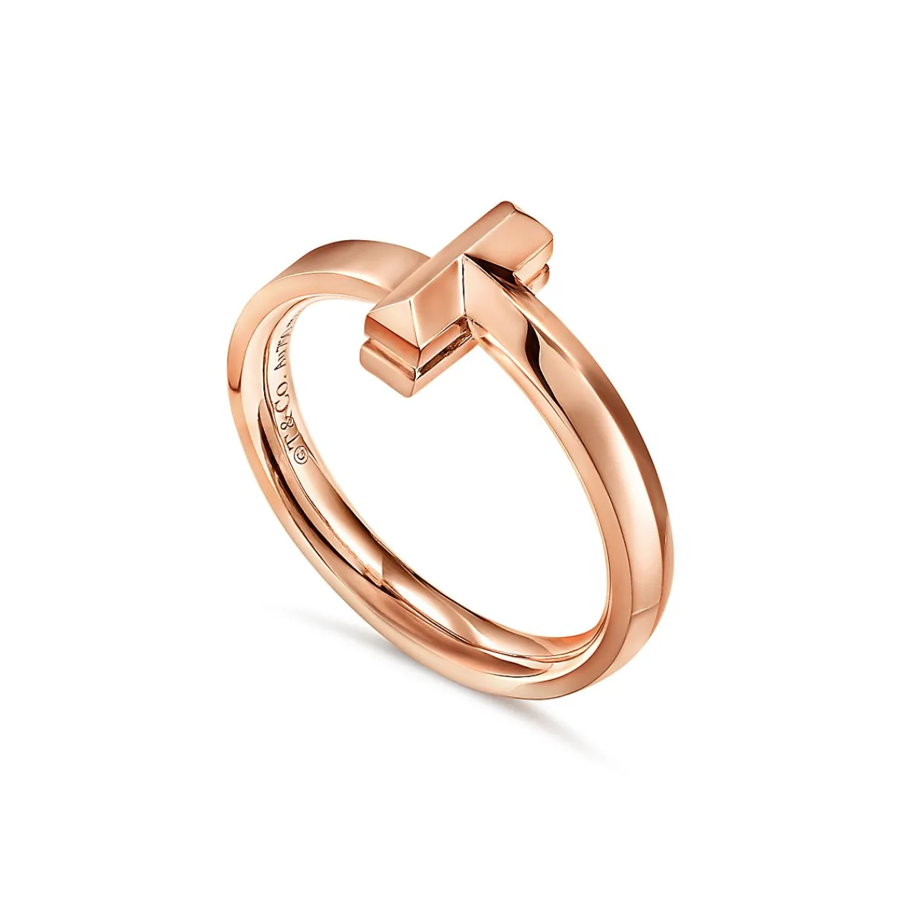 Tiffany & Co. Tiffany T T1 Ring in Rose Gold, 2.5 mm | ^ Rings|Men's Jewelry