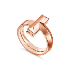 Tiffany & Co. Tiffany T T1 Ring in Rose Gold, 4.5 mm | ^ Rings|Men's Jewelry