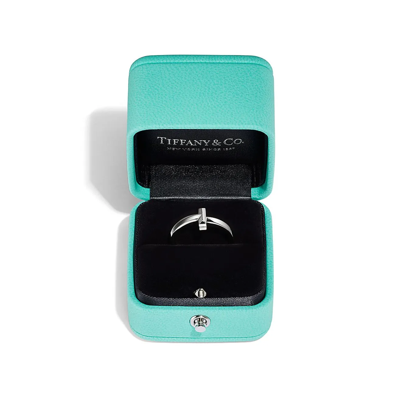 Tiffany & Co. Tiffany T T1 Ring in White Gold, 2.5 mm Wide | ^ Rings|Men's Jewelry