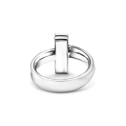 Tiffany & Co. Tiffany T T1 Ring in White Gold, 4.5 mm Wide | ^ Rings|Men's Jewelry