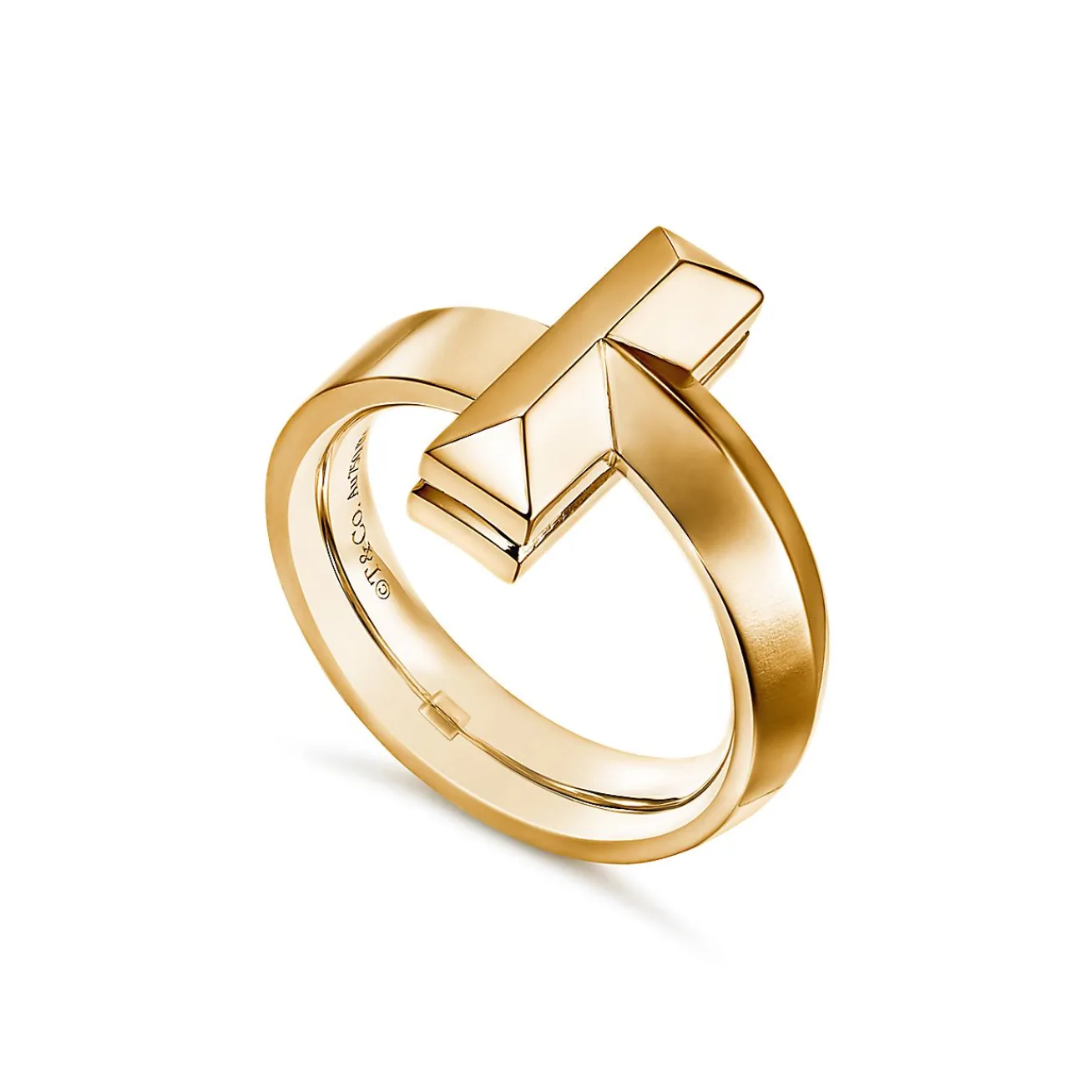 Tiffany & Co. Tiffany T T1 Ring in Yellow Gold, 4.5 mm Wide | ^ Rings|Men's Jewelry