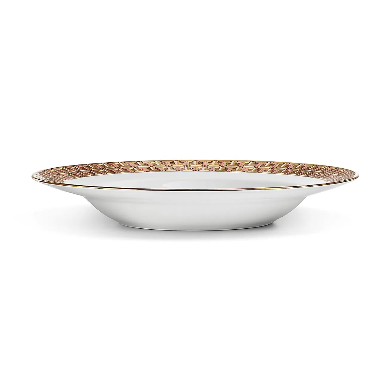 Tiffany & Co. Tiffany T True Bowl with a Hand-painted Gold Rim | ^ Tableware