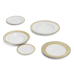 Tiffany & Co. Tiffany T True Bowl with a Hand-painted Gold Rim | ^ Tableware