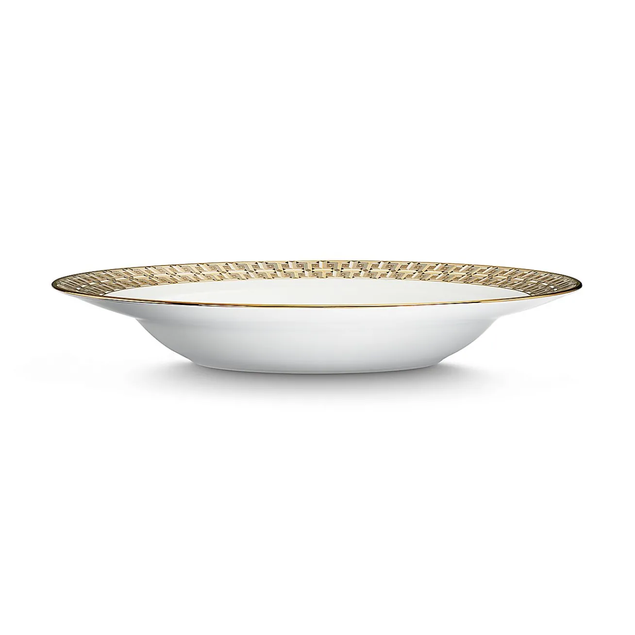 Tiffany & Co. Tiffany T True Bowl with a Hand-painted Gold Rim | ^ Tableware