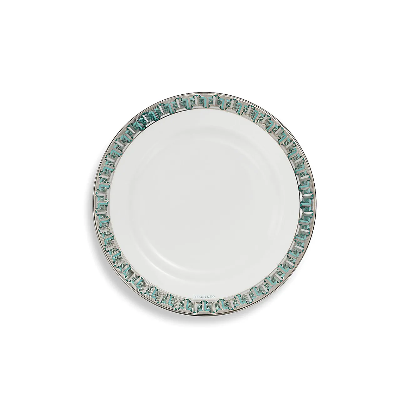Tiffany & Co. Tiffany T True Bread and Butter Plate with a Hand-painted Platinum Rim | ^ Tableware