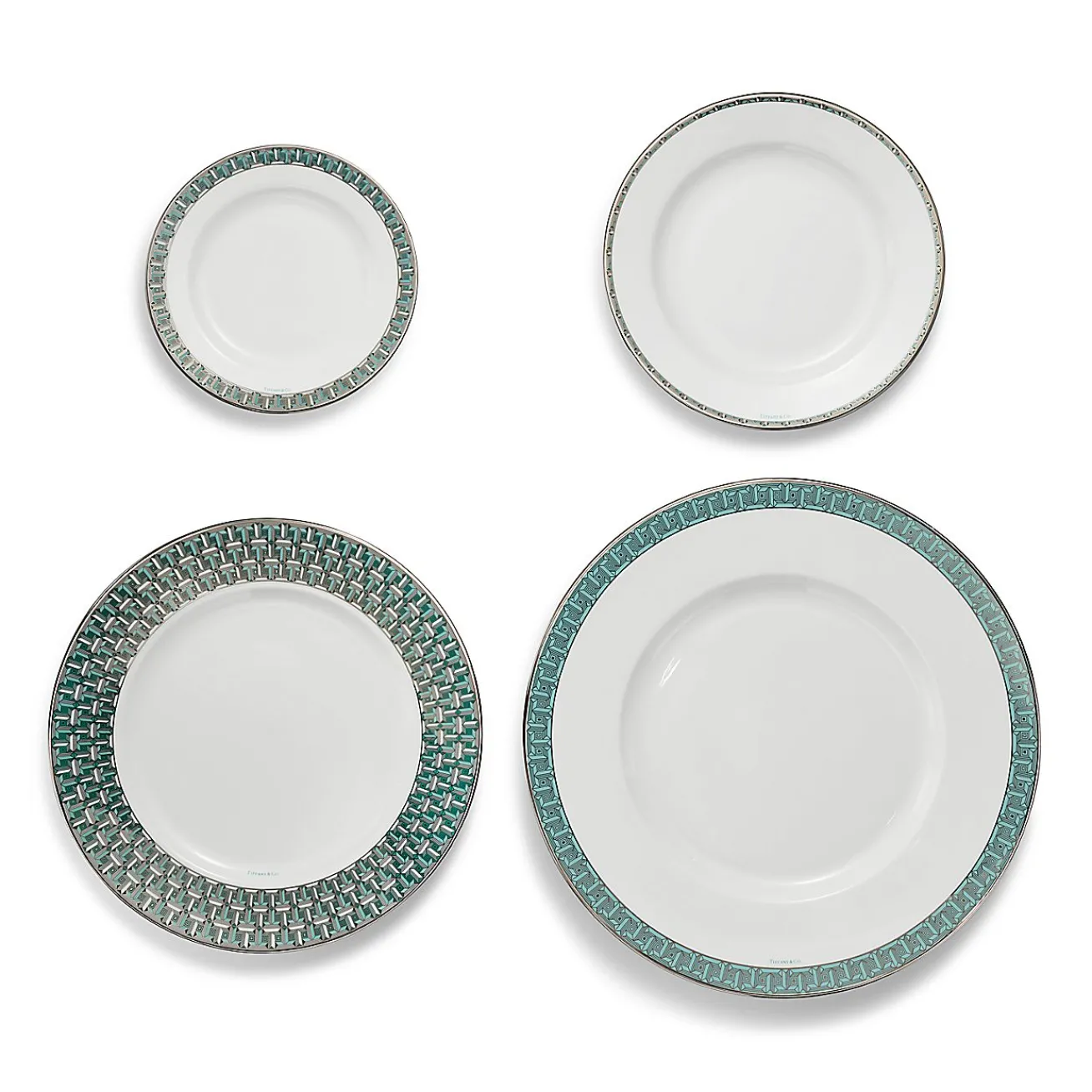 Tiffany & Co. Tiffany T True Charger with a Hand-painted Platinum Rim | ^ The Home|Housewarming Gifts