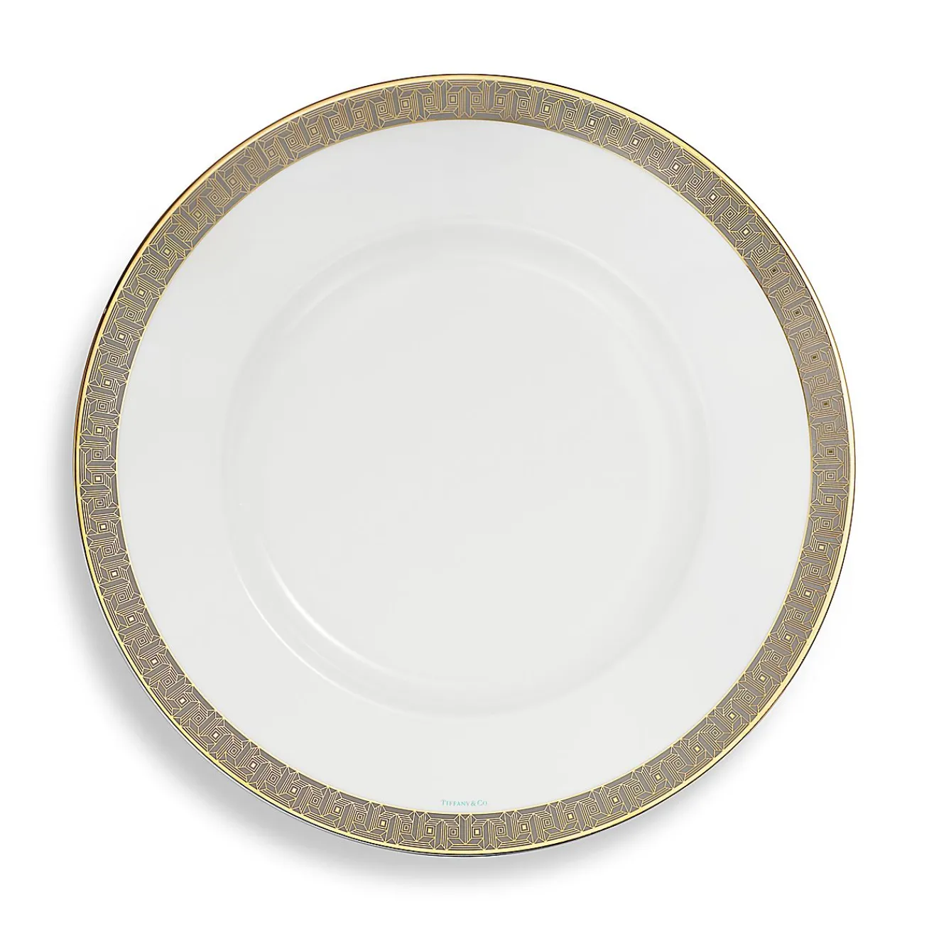 Tiffany & Co. Tiffany T True Charger with a Hand-painted Gold Rim | ^ The Home|Housewarming Gifts