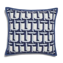 Tiffany & Co. Tiffany T True Cushion in Tanzanite-colored Wool and Cashmere | ^ The Home|Housewarming Gifts