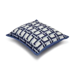 Tiffany & Co. Tiffany T True Cushion in Tanzanite-colored Wool and Cashmere | ^ The Home|Housewarming Gifts