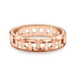 Tiffany & Co. Tiffany T True hinged bracelet in 18k rose gold, medium. | ^ Bracelets|Men's Jewelry