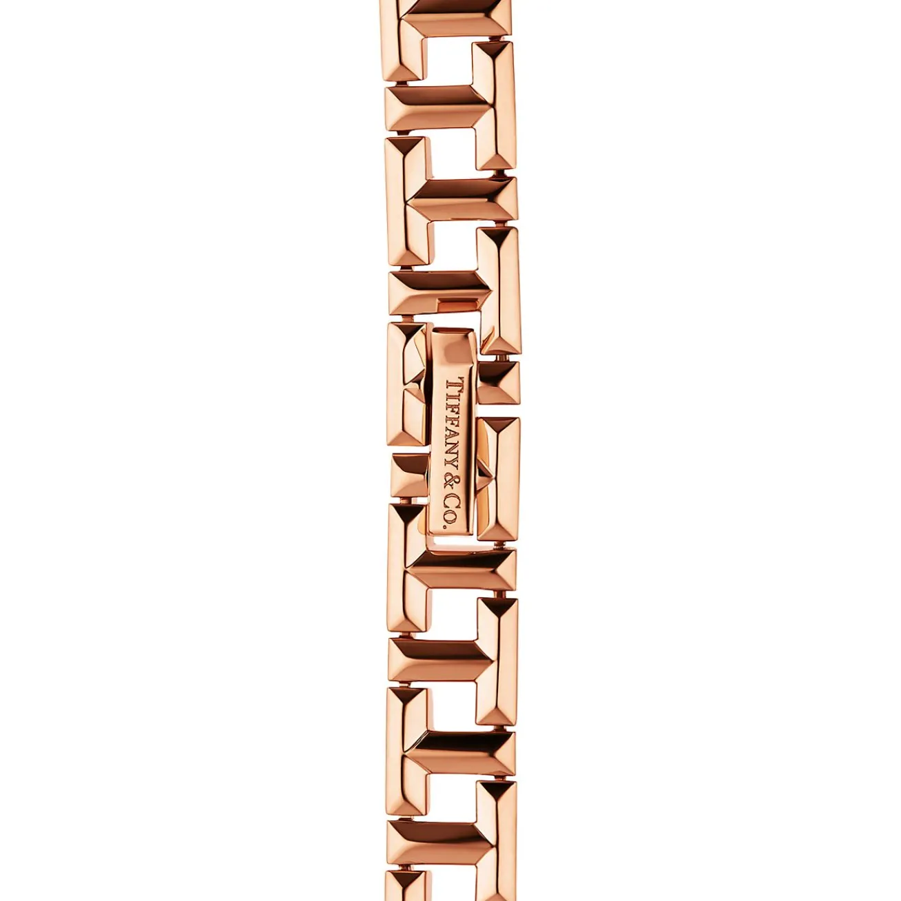 Tiffany & Co. Tiffany T True narrow bracelet in 18k rose gold, small. | ^ Bracelets|Men's Jewelry