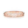 Tiffany & Co. Tiffany T True narrow hinged bangle in 18k rose gold, medium. | ^ Bracelets|Rose Gold Jewelry