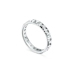Tiffany & Co. Tiffany T True narrow ring in 18k white gold, 3.5 wide. | ^Women Rings|Men's Jewelry