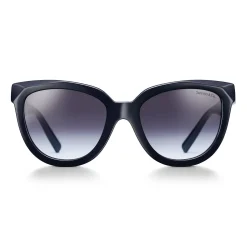 Tiffany & Co. Tiffany T True Sunglasses in Dark Blue Acetate with Violet Gray Gradient Lenses | ^Women Tiffany T|Sunglasses
