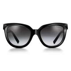 Tiffany & Co. Tiffany T True Sunglasses in Black Acetate with Gray Lenses | ^Women Tiffany T|Sunglasses