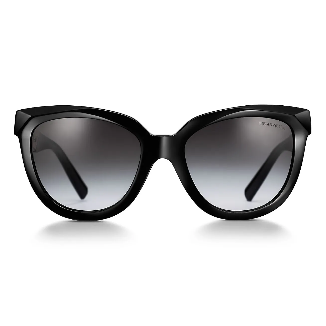 Tiffany & Co. Tiffany T True Sunglasses in Black Acetate with Gray Lenses | ^Women Tiffany T|Sunglasses