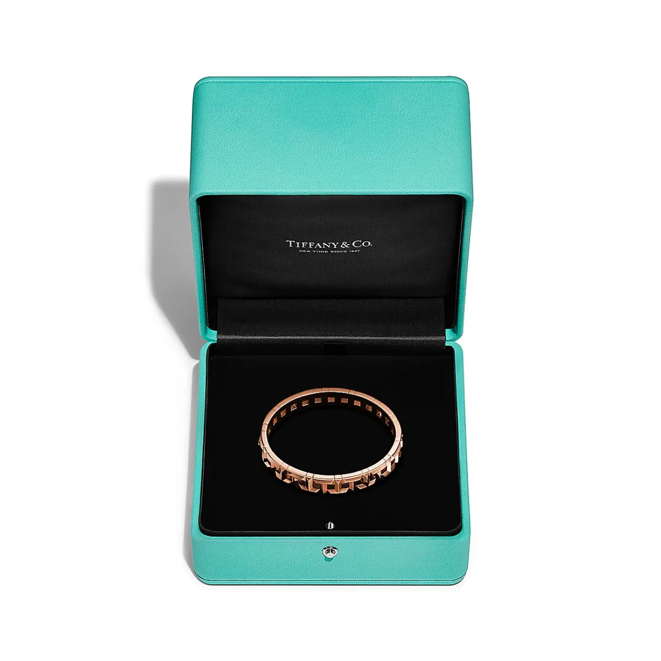 Tiffany & Co. Tiffany T True wide hinged bangle in 18k rose gold, large. | ^ Rose Gold Jewelry|Tiffany T