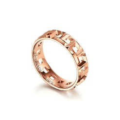 Tiffany & Co. Tiffany T True wide ring in 18k rose gold, 5.5 mm wide. | ^Women Rings|Men's Jewelry