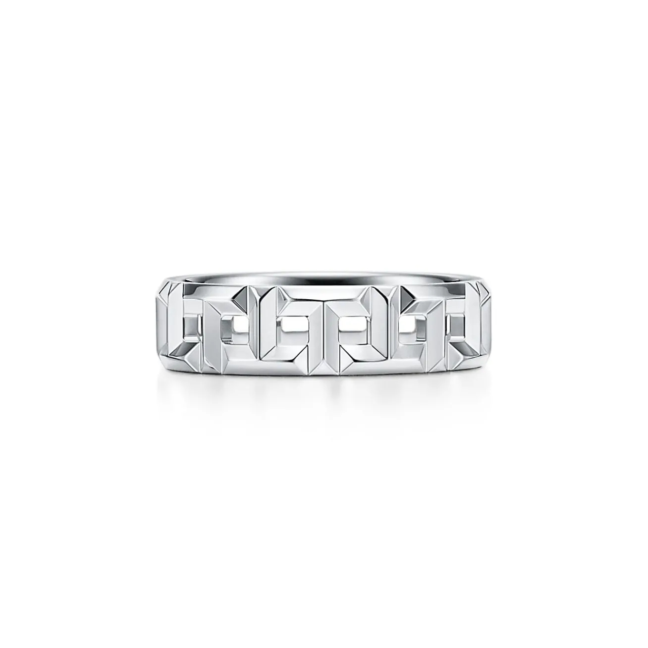 Tiffany & Co. Tiffany T True wide ring in 18k white gold, 5.5 mm wide. | ^Women Rings|Men's Jewelry