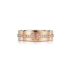 Tiffany & Co. Tiffany T wide diamond ring in 18k rose gold, 5.5 mm wide. | ^Women Rings|Men's Jewelry