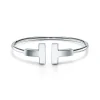 Tiffany & Co. Tiffany T wide wire bracelet in 18k white gold, medium. | ^ Bracelets|Men's Jewelry