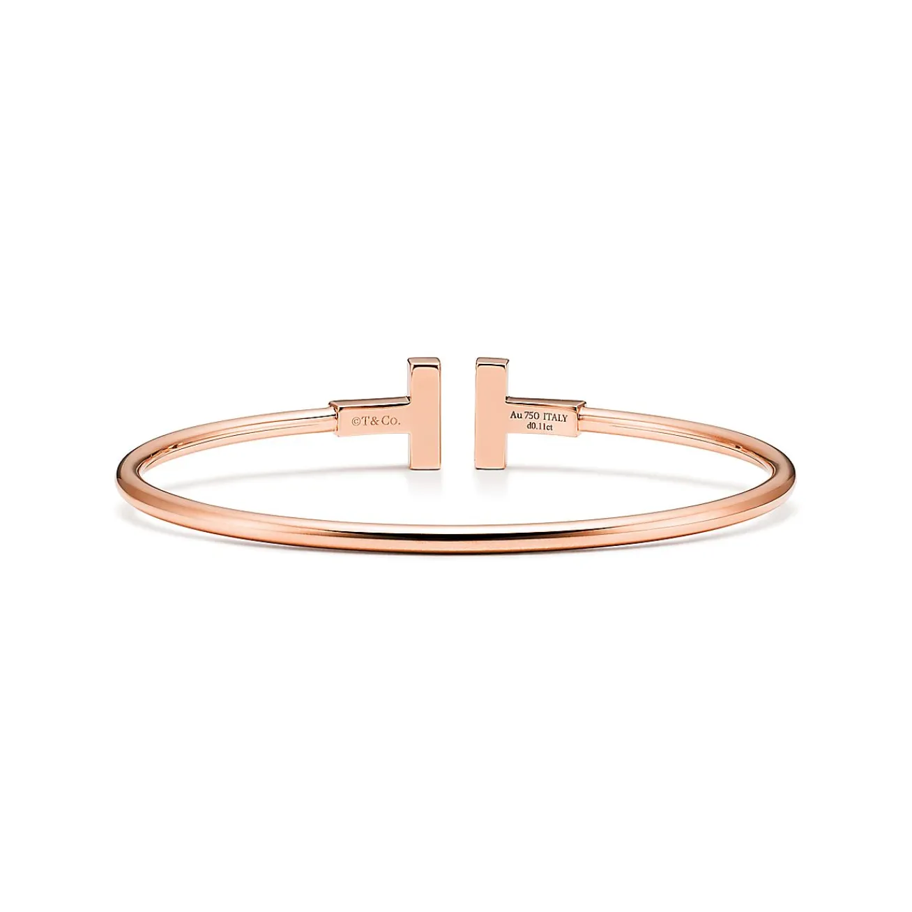 Tiffany & Co. Tiffany T Wire Bracelet in Rose Gold with Black Onyx and Diamonds | ^ Bracelets|Rose Gold Jewelry