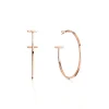 Tiffany & Co. Tiffany T wire hoop earrings in 18k rose gold, extra large. | ^ Earrings|Hoop Earrings