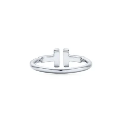 Tiffany & Co. Tiffany T wire ring in 18k white gold. | ^ Rings|Men's Jewelry